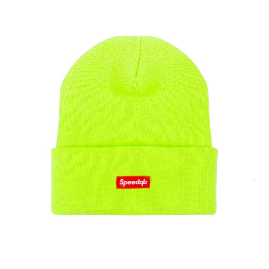 safety green beanie